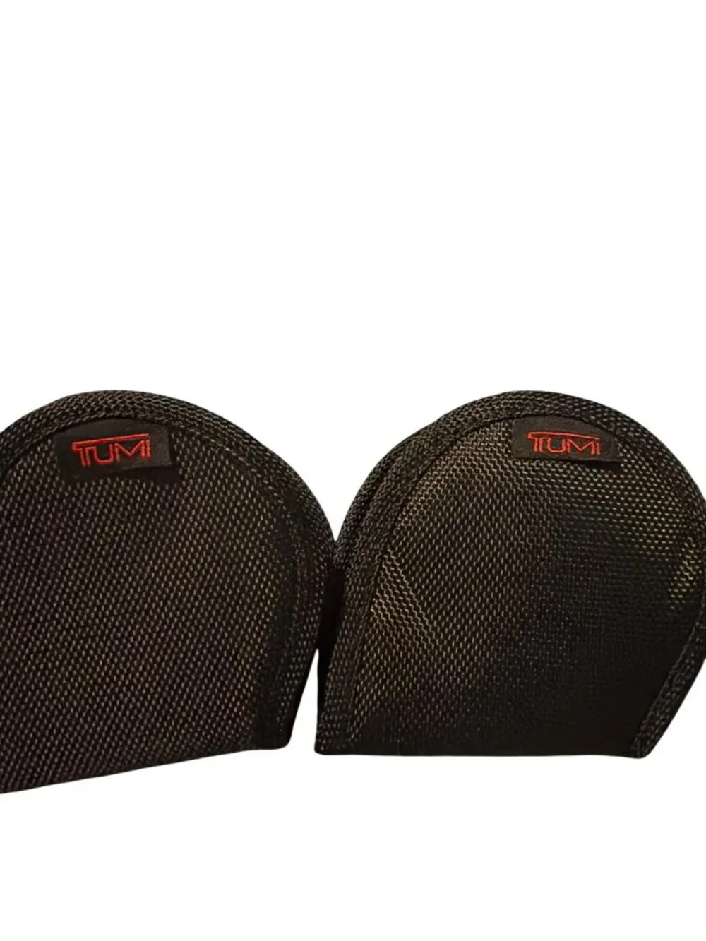 Lot of 2 Tumi Black Travel Eye Mask Adjustable Stretch Strap NWOT